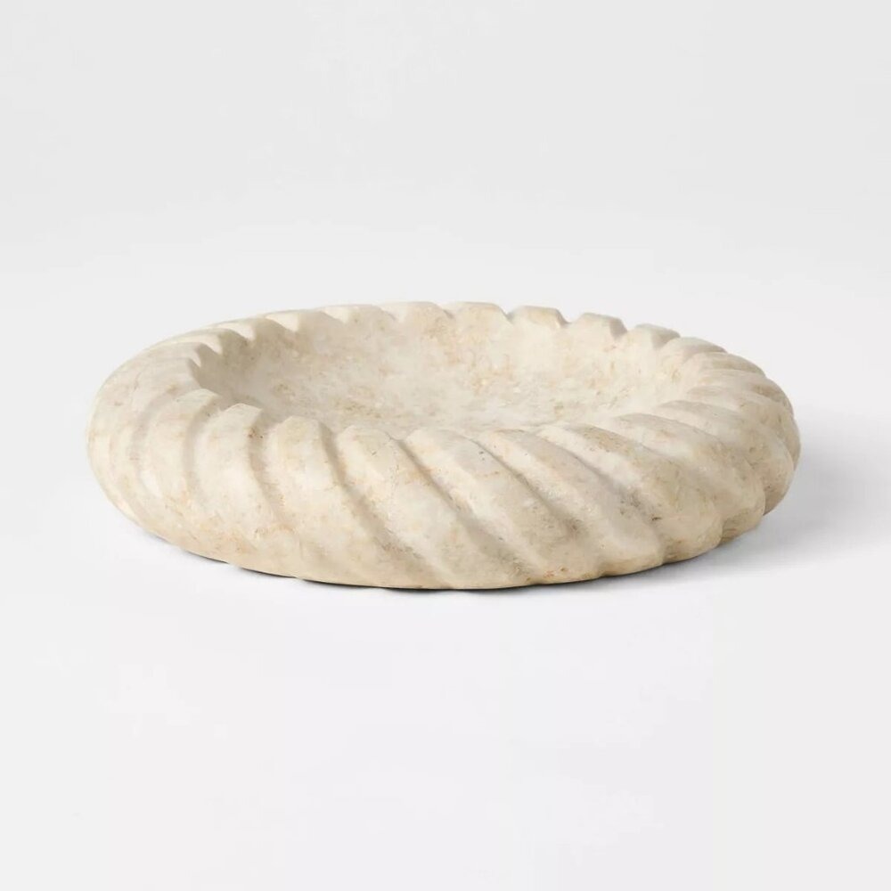 Twisted Edge Marble Dish Cream - Threshold Studio McGee, Target 2025